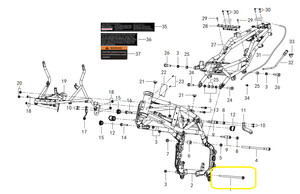 QJ SRT800X Motor Bağlantı Mili Alt