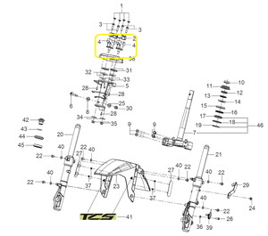 BAROSSA ADV125 Direksiyon Bağlantı Alt