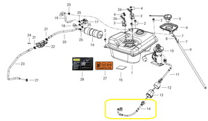 QJ LTM125 Benzin Tahliye Valfi