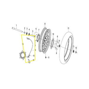  QJ SRT800X Arka Abs Sensörü