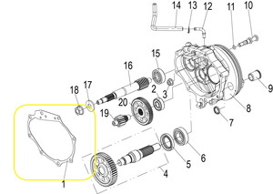 QJ VPS125/LTM125 Şanzıman Kapağı Contası