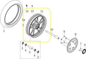 BAROSSA JEDI750 Ön Çelik Jant