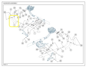 JAWA PERAK Egzoz Koruma Alt sol