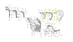 QJ FORTRESS350 Ön Sinyal Bağlantı Braketi sol