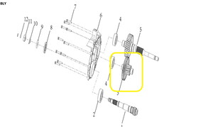 QJ FORTRESS350 Şanzıman Ara Dişlisi
