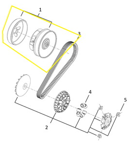 BAROSSA ADV125 Arka Varyatör Komple