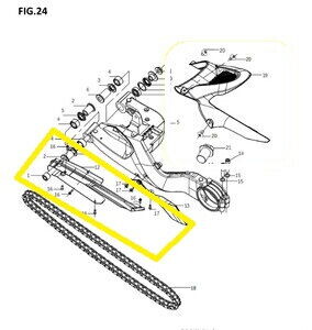 BAROSSA JEDI750 Arka Tekerlek Zincir Muhafaza İçi