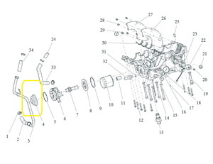 QJ SRV550ST/SRT550X Yağ Pompası Kapağı