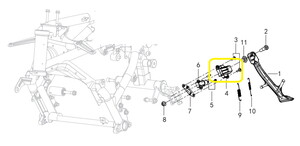 QJ SRV550ST Yan Sehpa Müşürü Kapağı