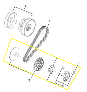 BAROSSA ADV125 Varyatör Komple