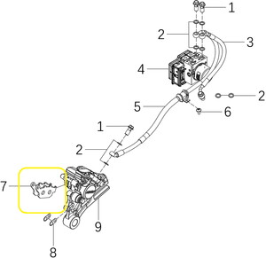 KOVE 800X Arka Fren Balatası