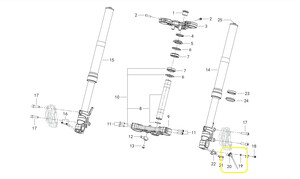 BAROSSA ADV125 Ön Tekerlek Hız Sensörü