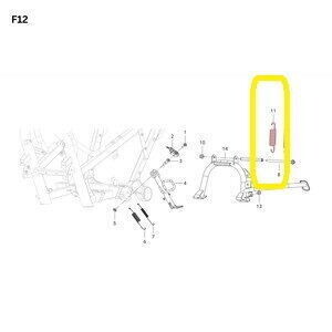 QJ VPS125/LTM125 Orta Sehpa Yayı