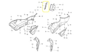 QJ SRK125R Marşbiel Üst Kapağı sağ