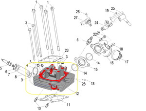  QJ TRX12 Silindir Kapağı