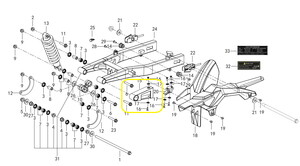 QJ SRK125S Arka Tekerlek Zincir Sürtünme Lastiği