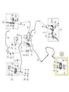 QJ SRT800X Arka Fren Merkezi Alt