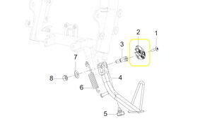 QJ VPS125/LTM125 Yan Sehpa Stop Müşürü