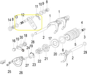 JAWA 500X/500F Vites Mili