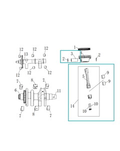 KOVE 800X Piston Kolu ve Pimi