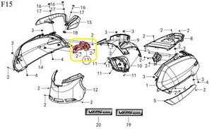  QJ LTM125 Arka Sinyal sağ
