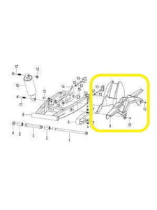 QJ SRK125S Arka Tekerlek Zincir Muhafaza