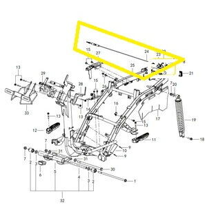  BAROSSA ADV125 Benzin Deposu Kapağı Kilidi Teli