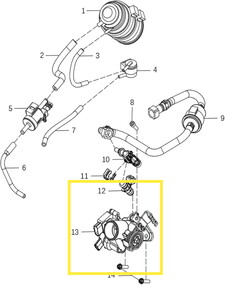 KOVE 125R Gaz Kelebeği Komple