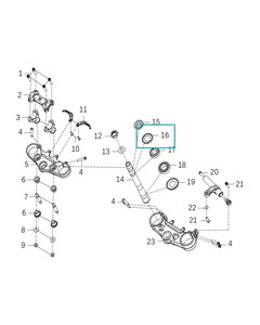 KOVE 800X/510X Furç Üst Mesnedi Bilyası Toz Keçesi