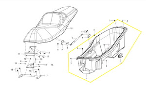 QJ FORTRESS350 Sele Altı Bagaj