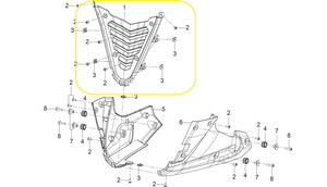 QJ SRK125R Alt Sakal Orta