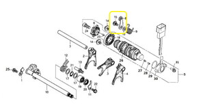 JAWA 500X/500F Vites Yıldızı Tutucu