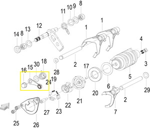  JAWA ADVENTURE /SCRAMBLER VİTES YILDIZ TUTUCU A35