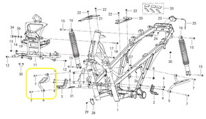 QJ FORTRESS350 Arka Basamak Braketi  sağ