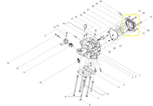 QJ SRK125S/SRK125R Egzantrik Kapağı oringi
