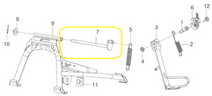 BAROSSA ADV125 Orta  Sehpa Mili