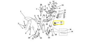KOVE 510X/JAWA 500X Ön Amortisör Toz Keçesi