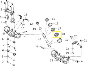  KOVE 800X/510X Furç Alt Mesnedi Bilyası  Alt