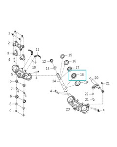 KOVE 800X/510X Furç Alt Mesnedi Bilyası  Alt