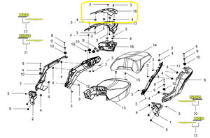 QJ SRT550X Arka Stop Üstü Grenajı