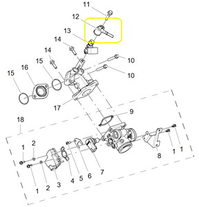BAROSSA ADV125 Enjektör Başlığı