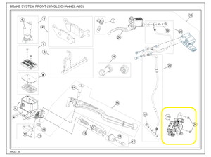 JAWA CLASSIC300CL/PERAK Arka Fren Merkezi Alt