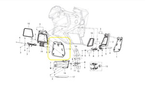 QJ FORTRESS350 Torpido Kapağı Mandalı sağ
