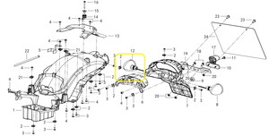 QJ SRV550ST Arka Sinyal sağ