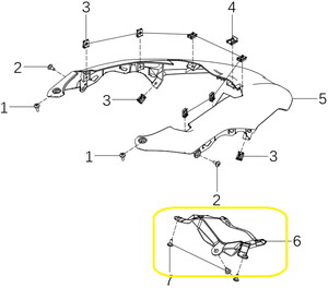 KOVE 510X/JAWA 500X Ön Burun Üst Parça