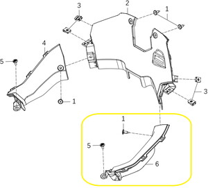 KOVE 800X Ön Grenaj  İç Plastik sağ