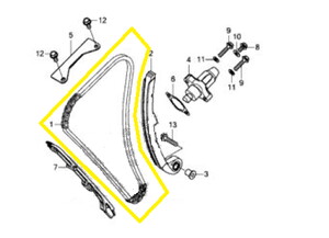 QJ VPS125 Egzantrik Zincir