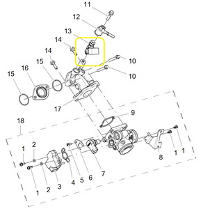 BAROSSA ADV125 Enjektör