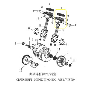 JAWA 500X Piston Sekmanı ve Pimi