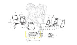 QJ FORTRESS350 Torpido İç Kutu  sol